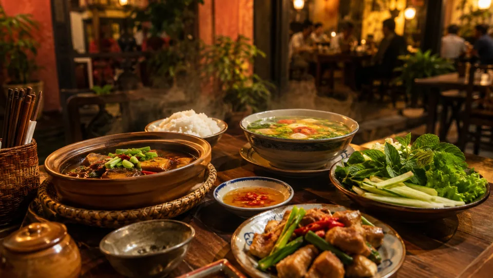 Bếp và nhân viên tại quán